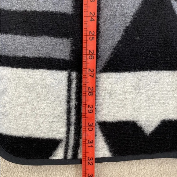 M&S INDIGO SPRING BNWOTBlack Grey Cream Cape Wrap Poncho Open-Sleeve Coat Jacket - Picture 5 of 11